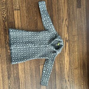 Sigrid olsen girl geometric pattern wool coat size small maybe size 3t